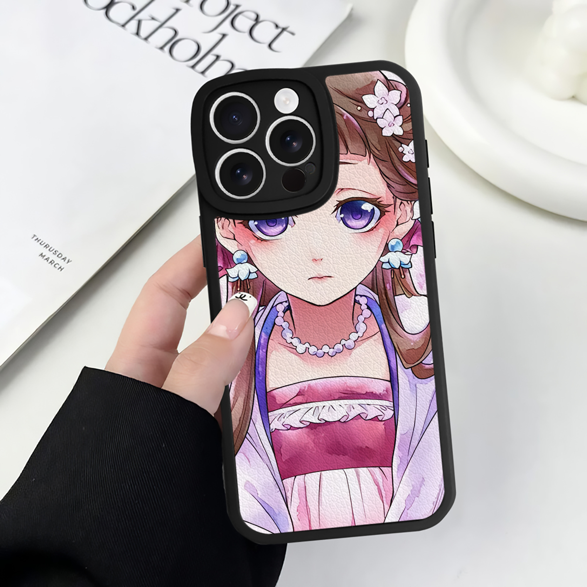 薬屋のひとりごと The Apothecary Diaries 【iPhone 16シリーズ対応】シリコンスマホケース（レザー調） 材質：シリコン